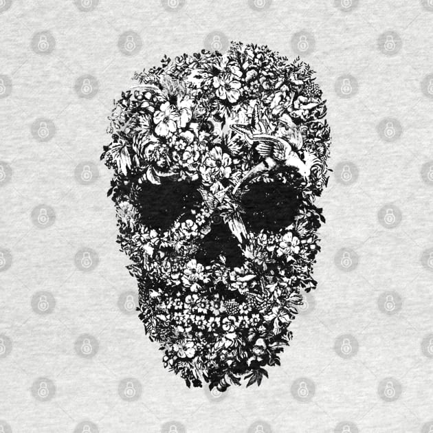 Flower Skull by Alema Art